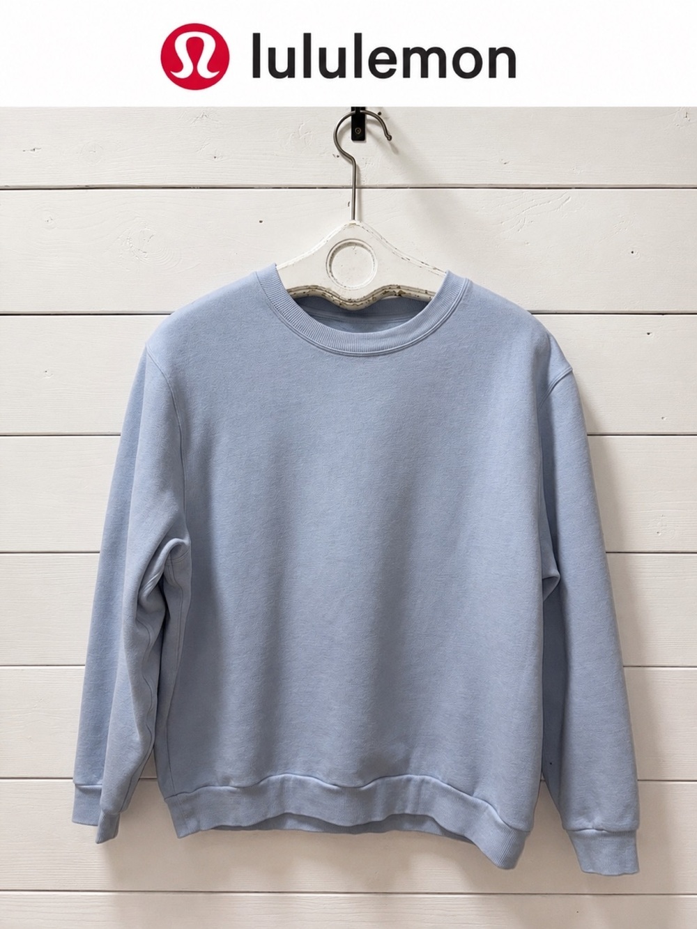 Lululemon Light Blue Fleece Crewneck Sweatshirt – Size S/M